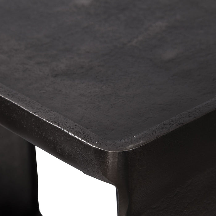 Uttermost 25147 Side Table, Dark Antique Nickel