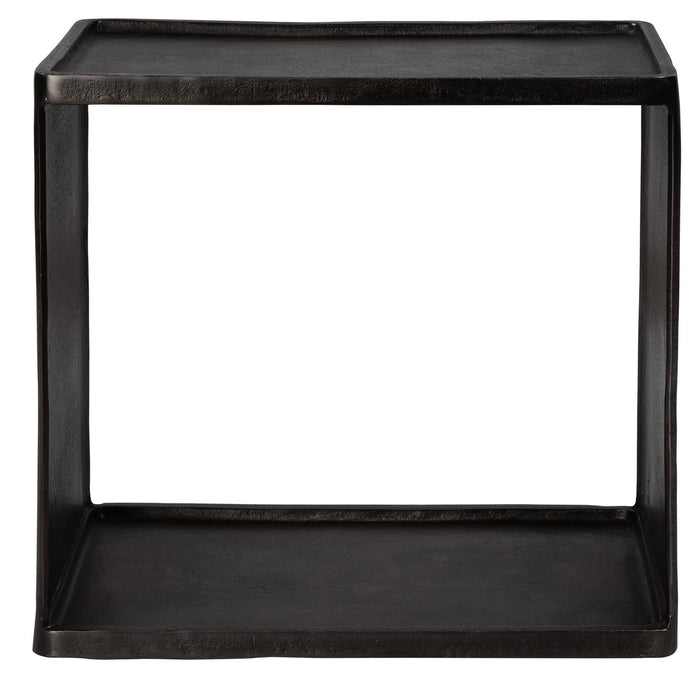 Uttermost 25147 Side Table, Dark Antique Nickel