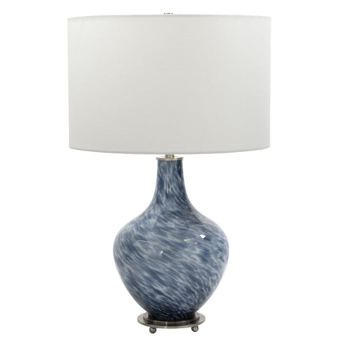 Uttermost 28482-1 One Light Table Lamp, Brushed Nickel