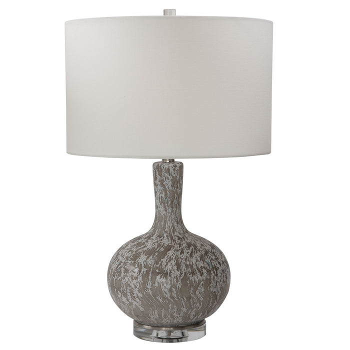 Uttermost 28483-1 One Light Table Lamp, Brushed Nickel