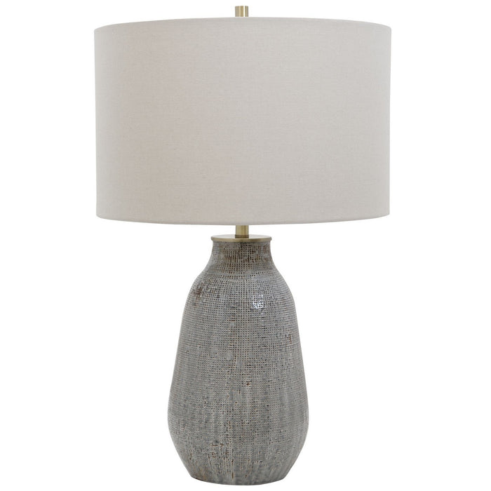 Uttermost 28484-1 One Light Table Lamp, Antique Brushed Brass