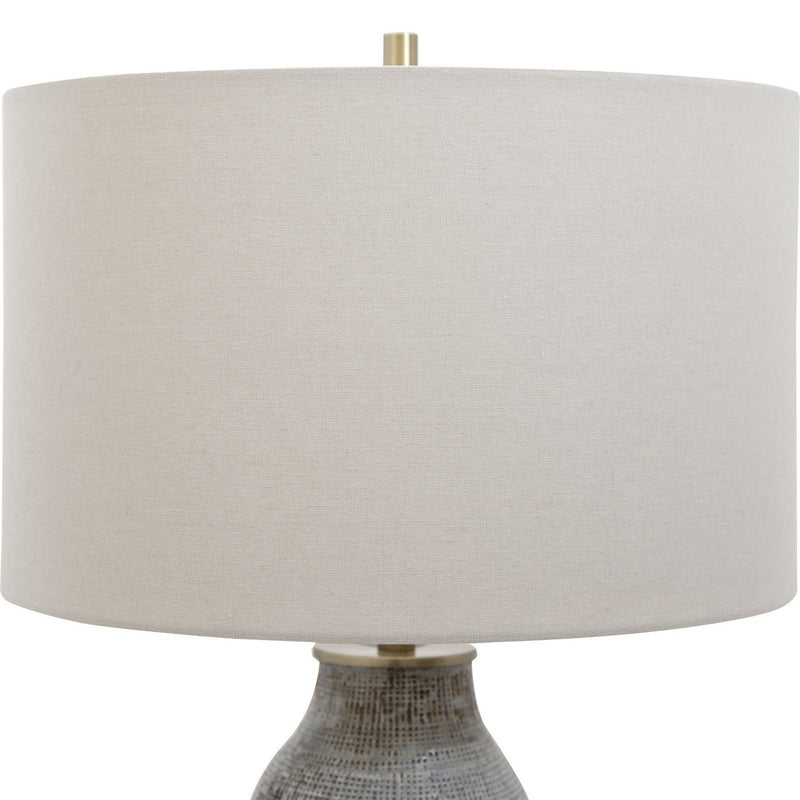 Uttermost 28484-1 One Light Table Lamp, Antique Brushed Brass