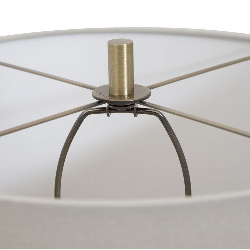 Uttermost 28484-1 One Light Table Lamp, Antique Brushed Brass