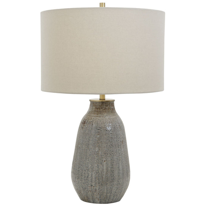 Uttermost 28484-1 One Light Table Lamp, Antique Brushed Brass