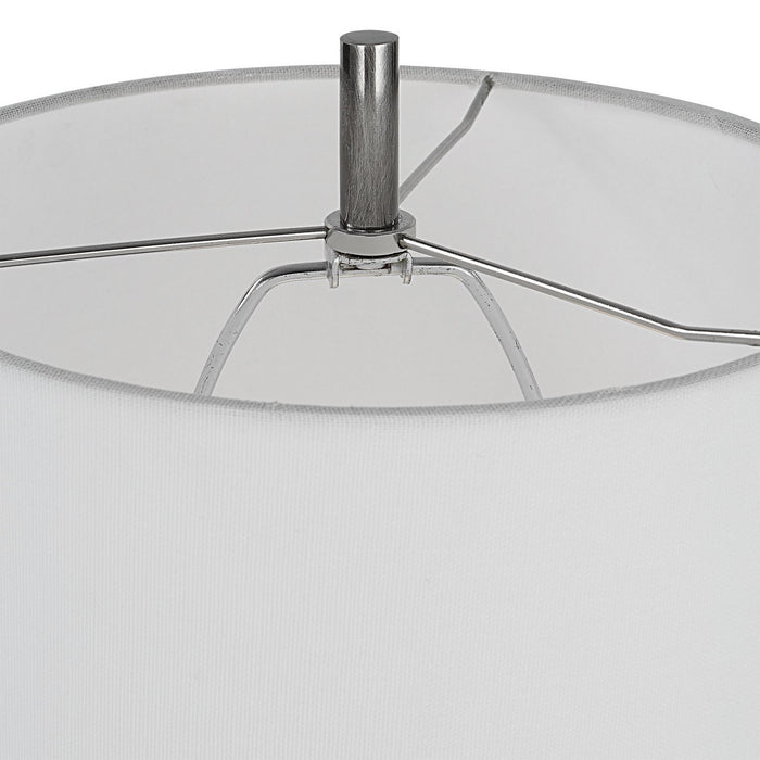 Uttermost 29875-1 One Light Buffet Lamp, Polished Nickel