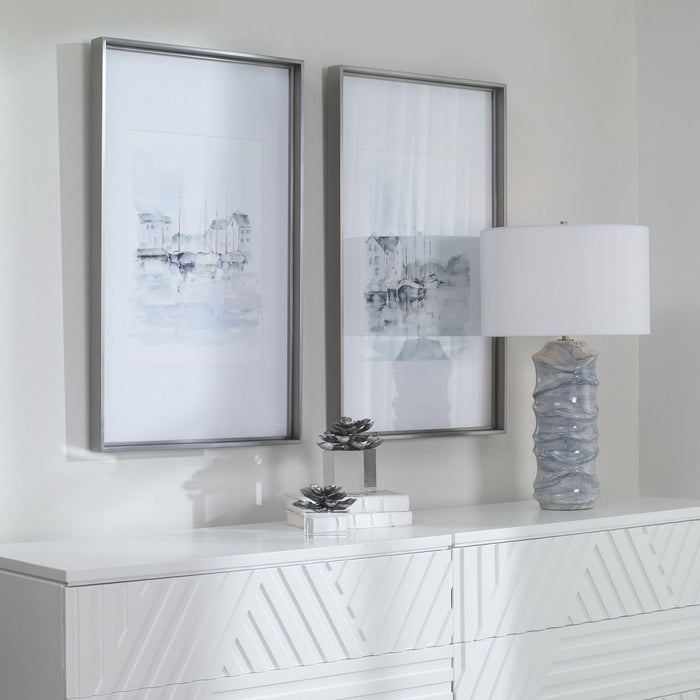 Uttermost 33714 Framed Prints, Brushed Silver