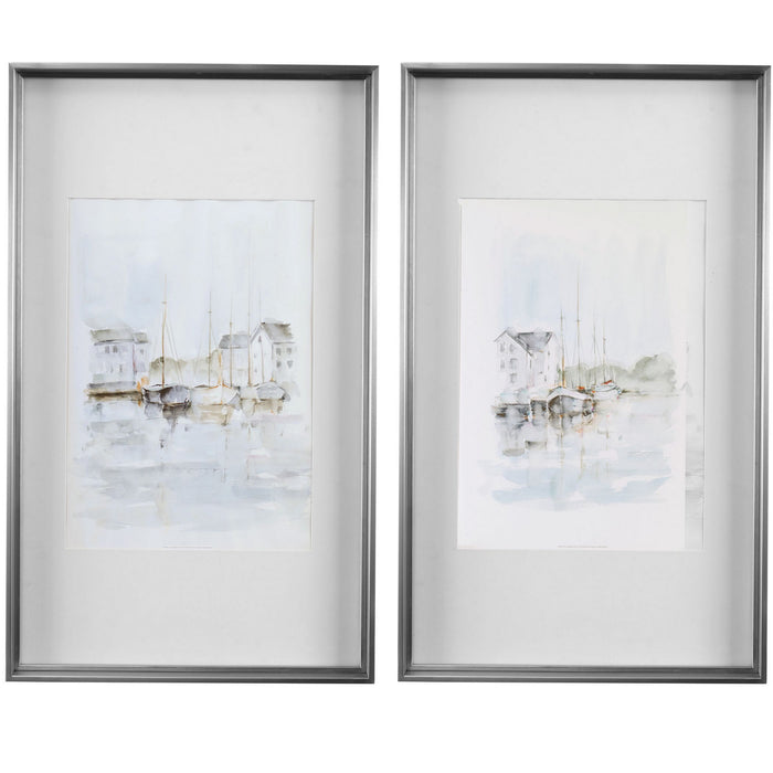 Uttermost 33714 Framed Prints, Brushed Silver