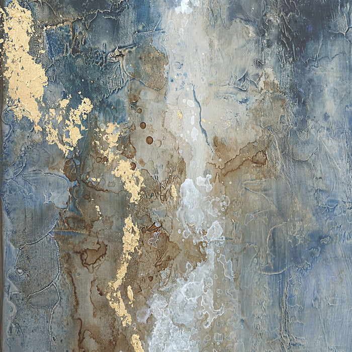 Uttermost 41432 Abstract Art, Silver Leaf