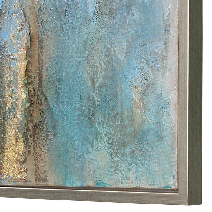 Uttermost 41432 Abstract Art, Silver Leaf