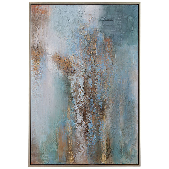 Uttermost 41432 Abstract Art, Silver Leaf