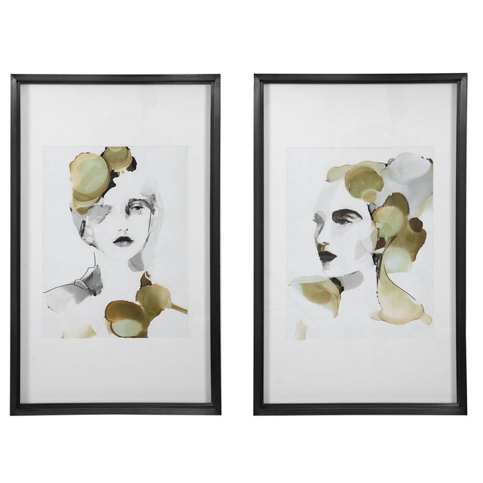 Uttermost 45097 Framed Prints, Matte Black