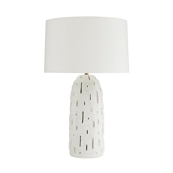 Arteriors 17843-273 One Light Lamp, White Stained Crackle