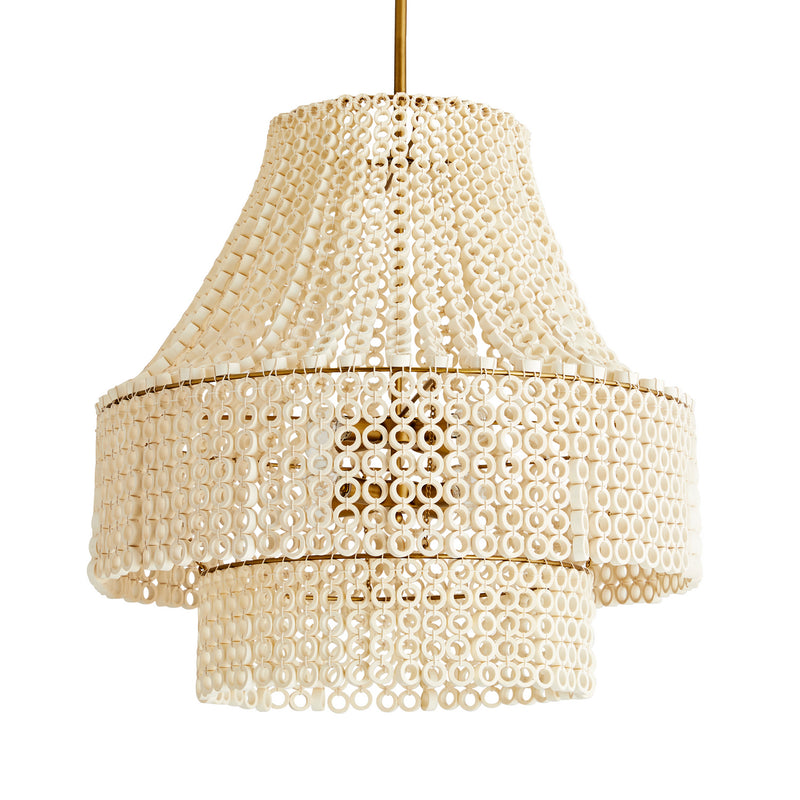 Arteriors 45110 Eight Light Chandelier, White