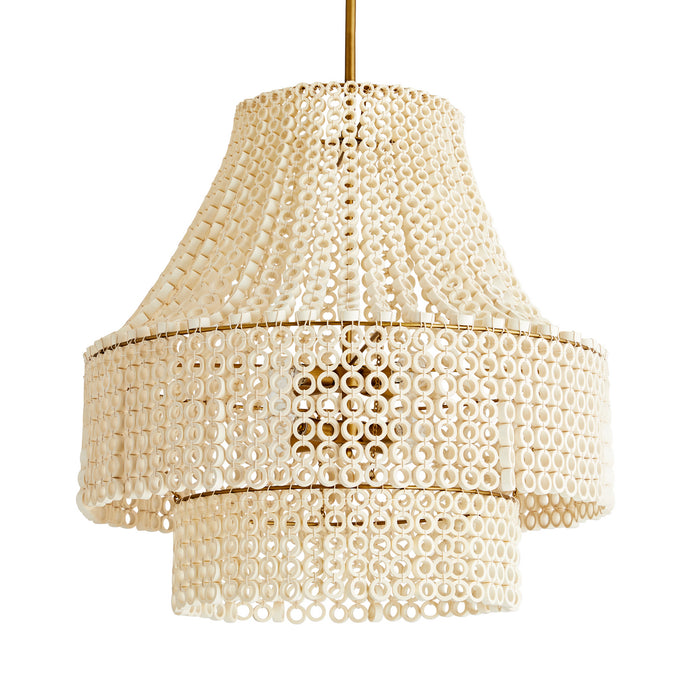 Arteriors 45110 Eight Light Chandelier, White