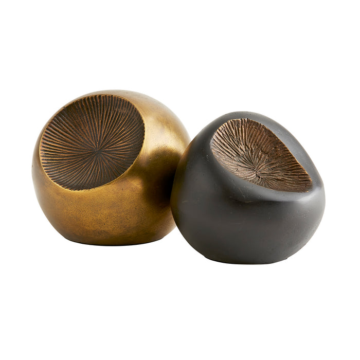 Arteriors 4852 Sculptures, Set of 2, Antique Brass
