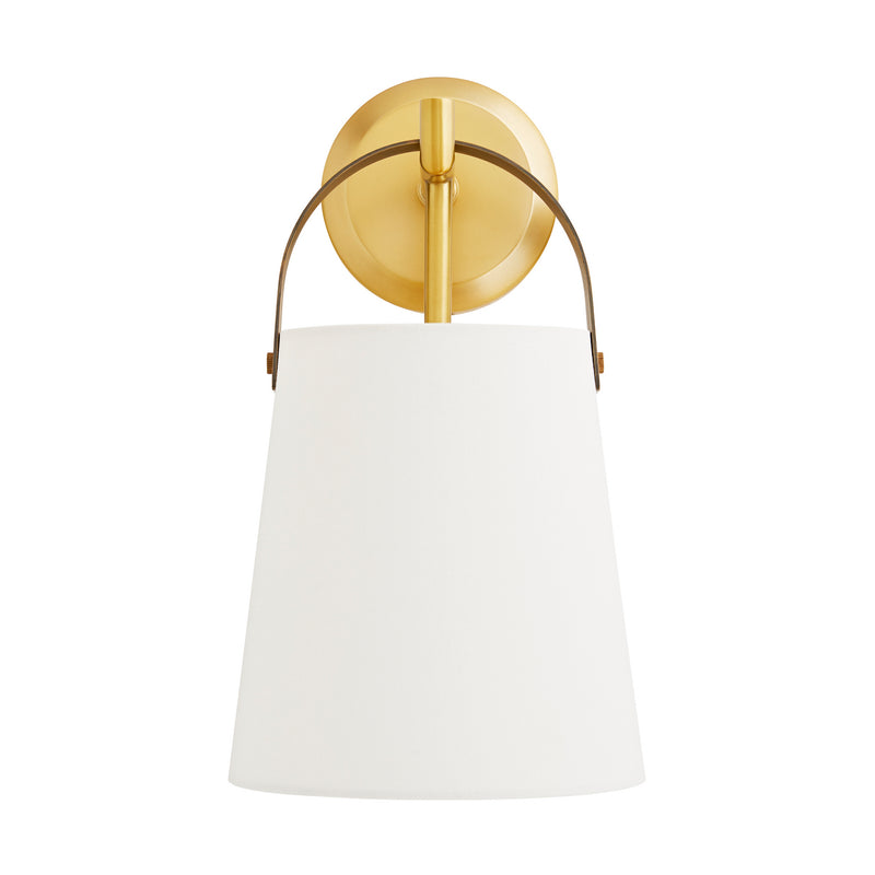 Arteriors 49717 One Light Wall Sconce, Antique Brass