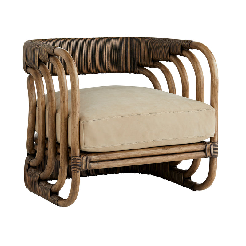 Arteriors 5663 Chair, Palm Gray