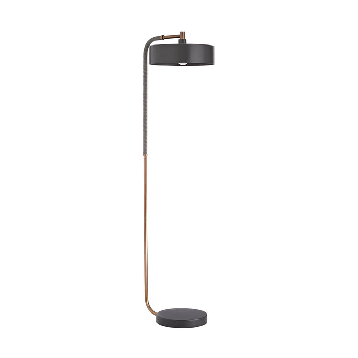 Arteriors 79813 One Light Floor Lamp, Heritage Brass