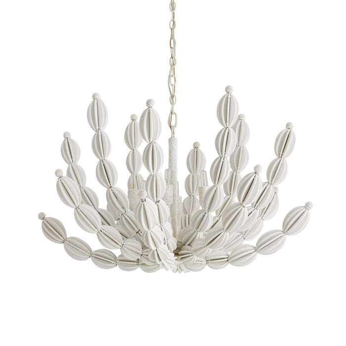 Arteriors 85021 Six Light Chandelier, White