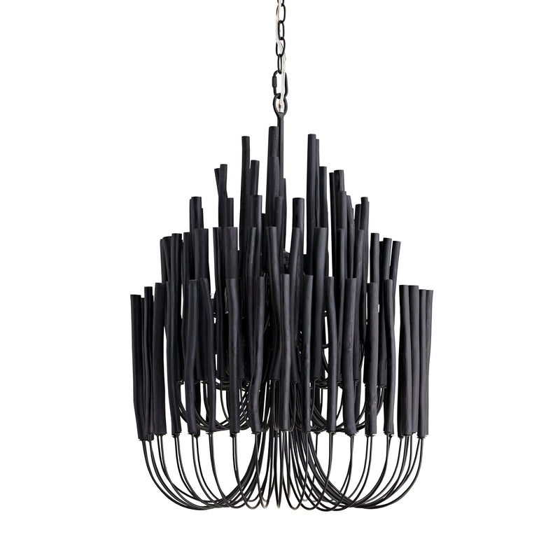 Arteriors 89483 Five Light Chandelier, Black