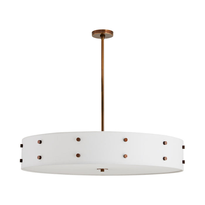 Arteriors 89484 Eight Light Chandelier, Heritage Brass