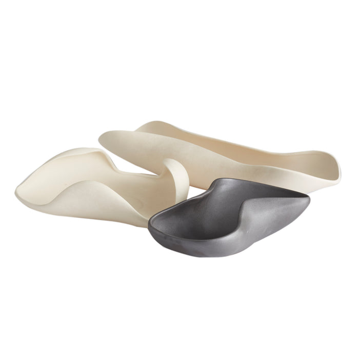 Arteriors DA1001 Trays, Set of 3, Matte Black