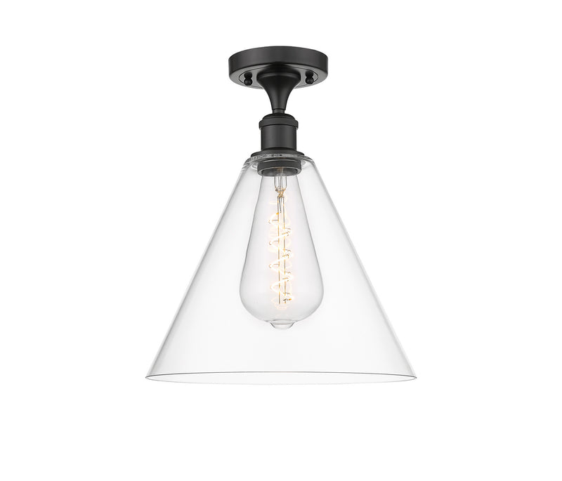 Innovations 516-1C-OB-GBC-122 One Light Semi-Flush Mount, Oil Rubbed Bronze