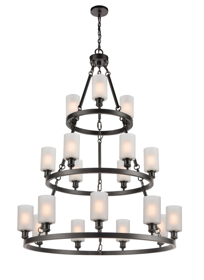 Innovations 82034-BK-G801 18 Light Chandelier, Matte Black