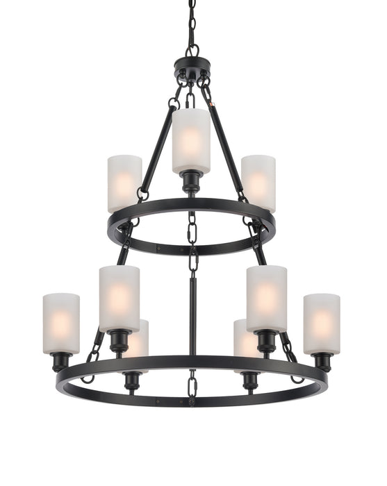 Innovations 8203-BK-G801-LED LED Chandelier, Matte Black