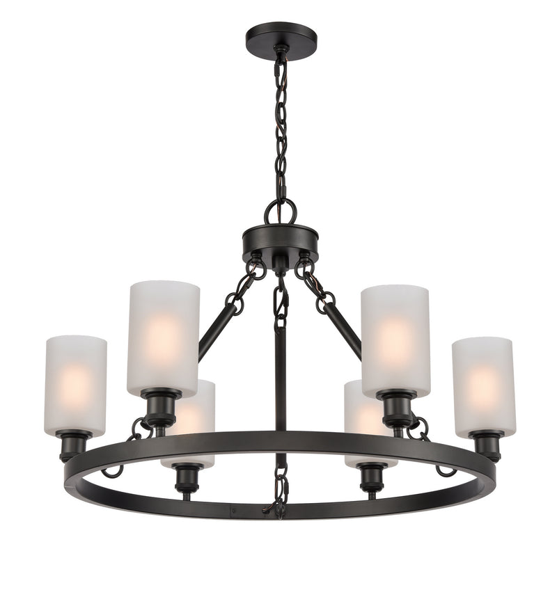 Innovations 830-BK-G801-LED LED Chandelier, Matte Black