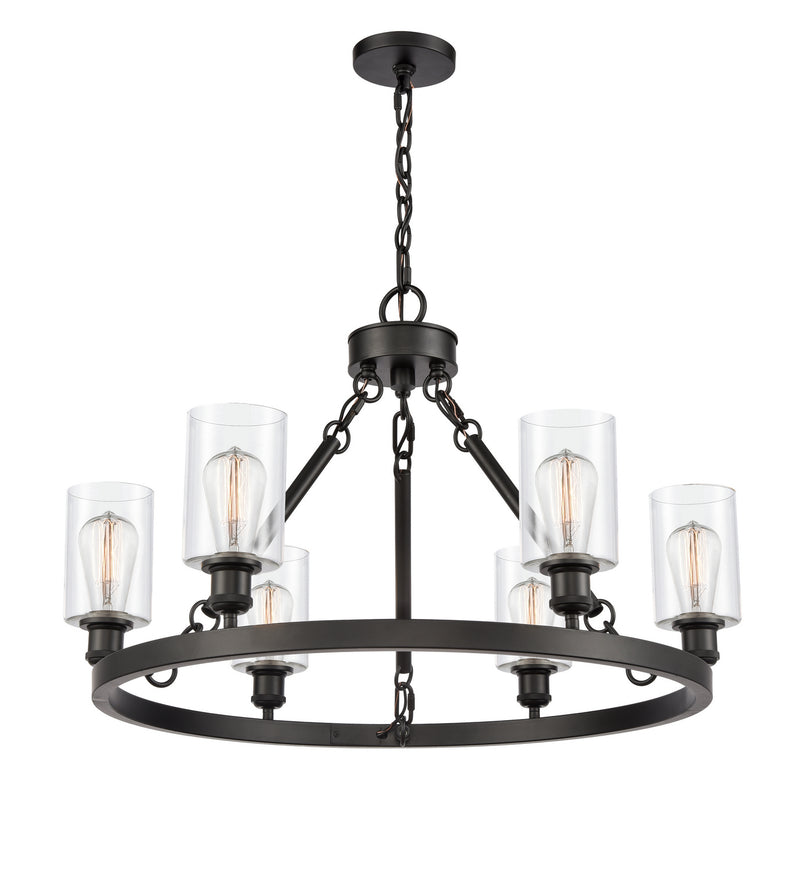 Innovations 830-BK-G802-LED LED Chandelier, Matte Black