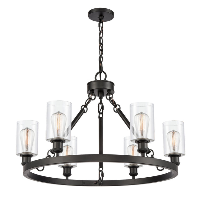 Innovations 830-BK-G802-LED LED Chandelier, Matte Black