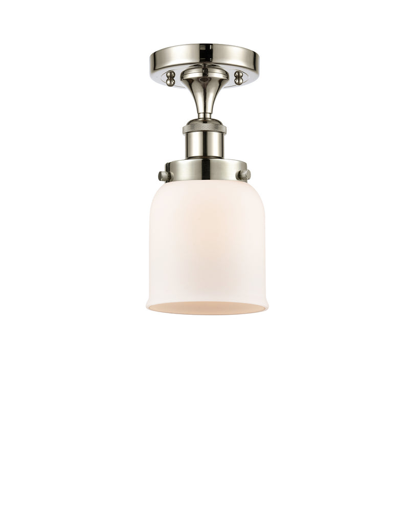 Innovations 916-1C-PN-G51 One Light Semi-Flush Mount, Polished Nickel