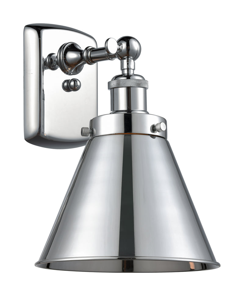 Innovations 916-1W-PC-M13-PC One Light Wall Sconce, Polished Chrome