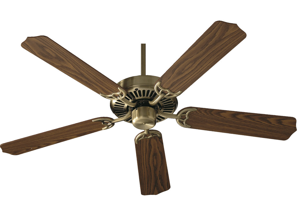 Quorum 77525-4 52" Ceiling Fan, Antique Brass