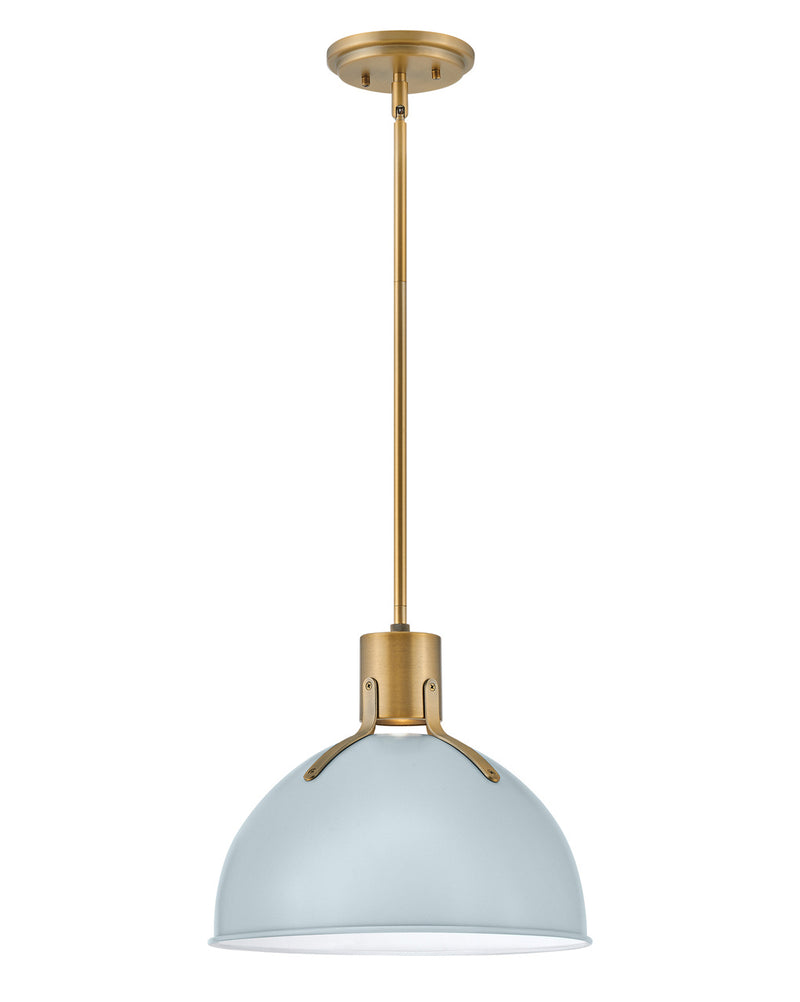 Hinkley 3487PBL LED Pendant, Pale Blue
