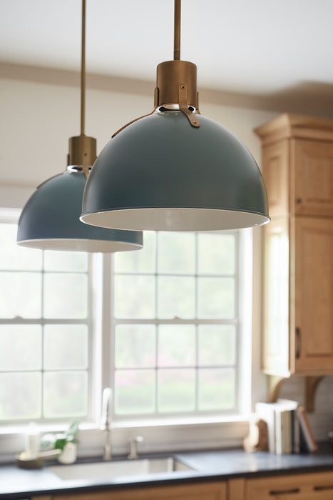 Hinkley 3487SGN LED Pendant, Sage Green