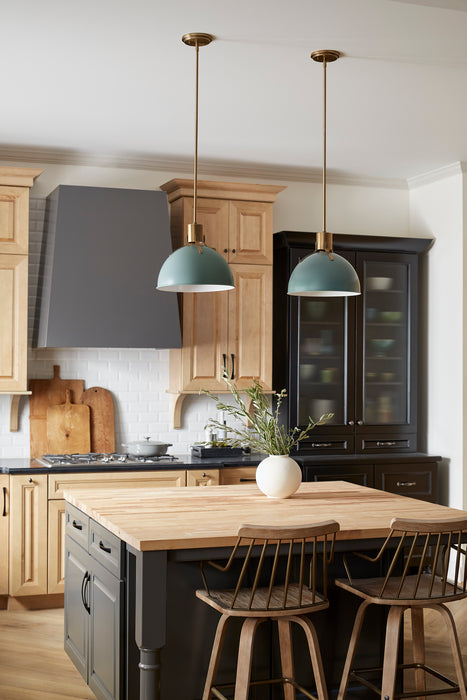 Hinkley 3487SGN LED Pendant, Sage Green