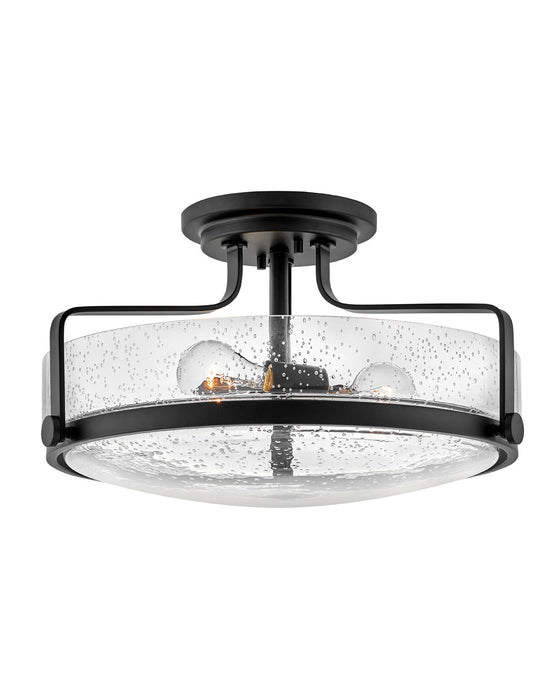 Hinkley 3643BK-CS LED Semi-Flush Mount, Black