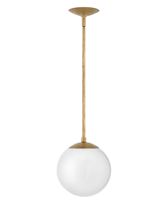 Hinkley 3747HB-WH LED Pendant, Heritage Brass