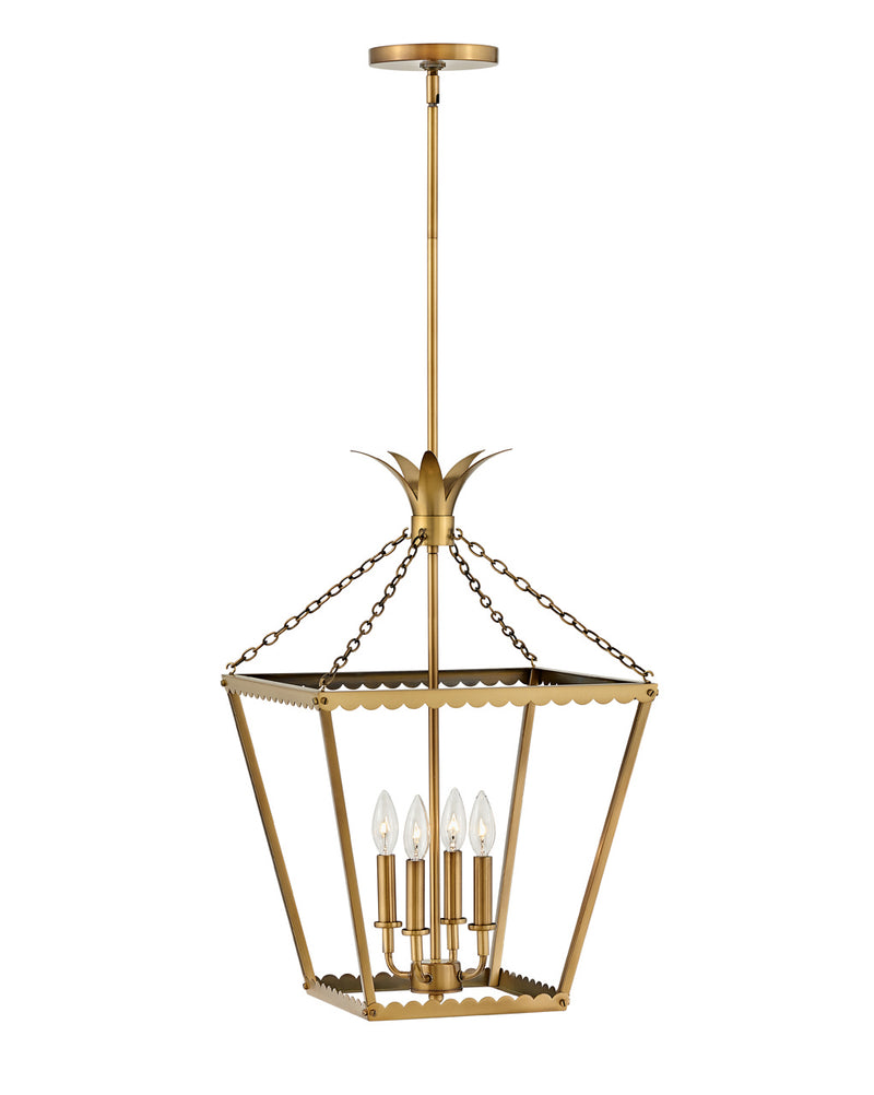Hinkley 41925HB LED Pendant, Heritage Brass