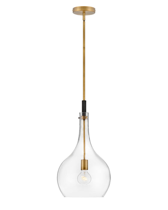 Hinkley 4457HB-CL LED Pendant, Heritage Brass