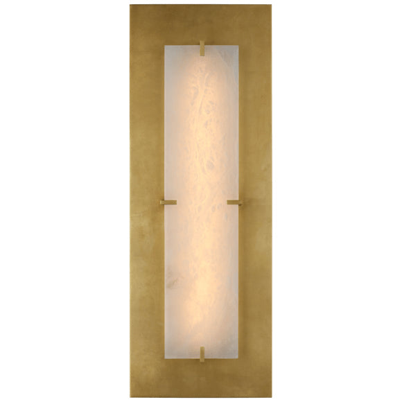 Visual Comfort Signature ARN 2923G/ALB LED Wall Sconce, Gild and Alabaster