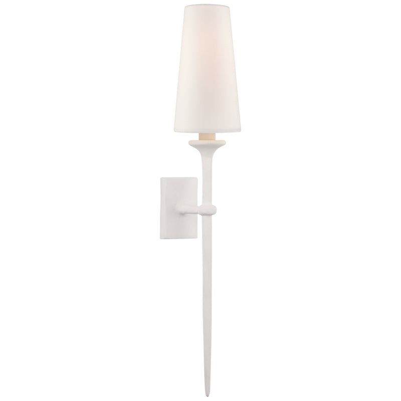 Visual Comfort Signature JN 2075PW-L One Light Wall Sconce, Plaster White