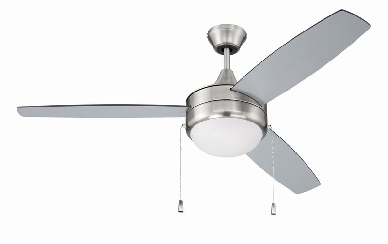 Craftmade EPHA52BNK3-BNGW 52"Ceiling Fan, Brushed Polished Nickel