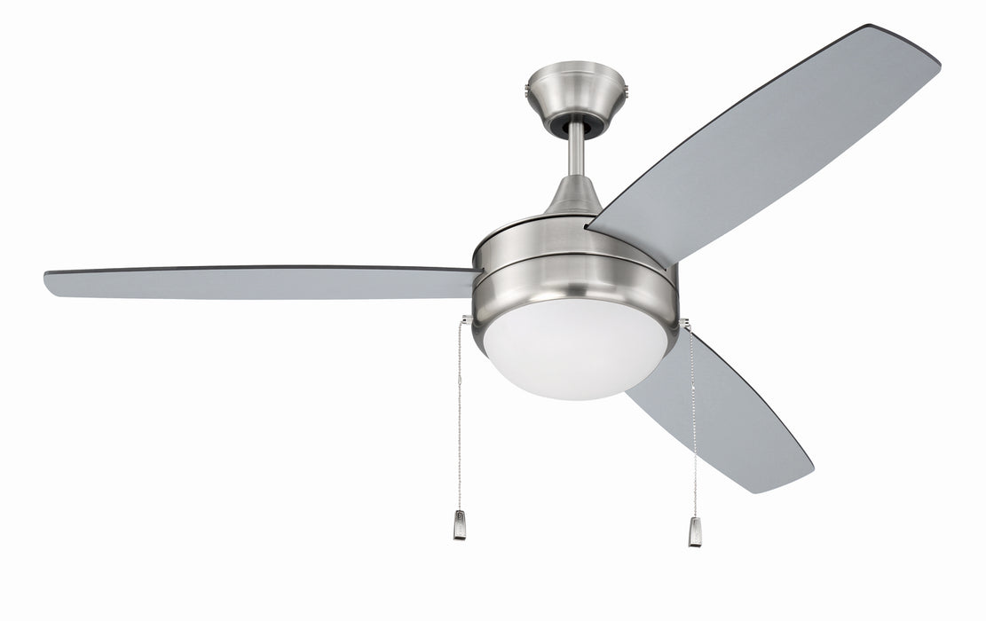 Craftmade EPHA52BNK3-BNGW 52"Ceiling Fan, Brushed Polished Nickel