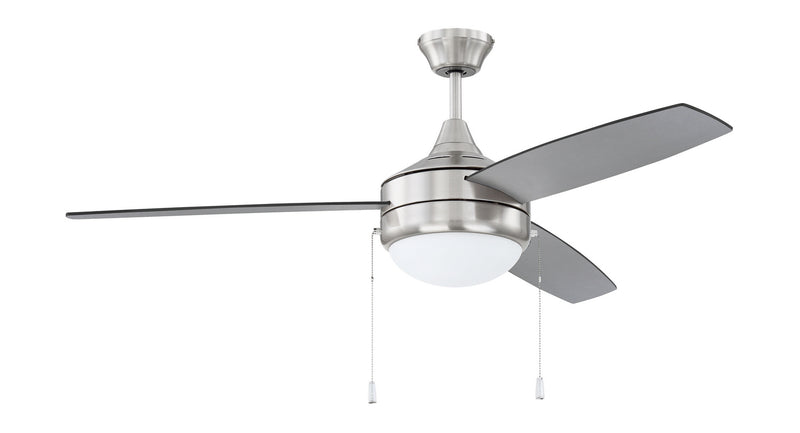 Craftmade EPHA52BNK3-BNGW 52"Ceiling Fan, Brushed Polished Nickel