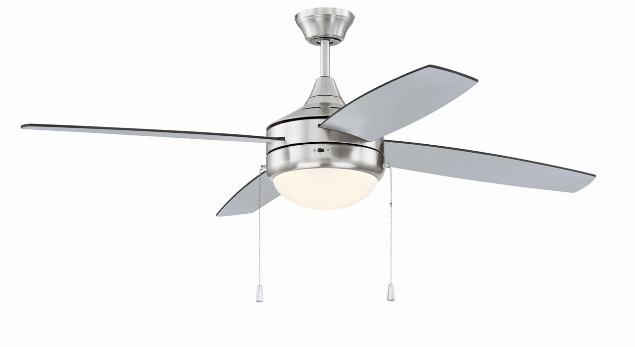 Craftmade EPHA52BNK4-BNGW 52"Ceiling Fan, Brushed Polished Nickel
