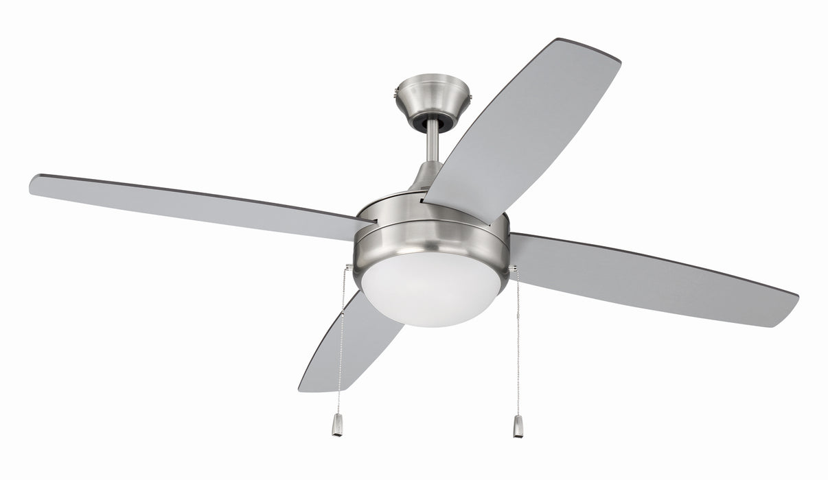 Craftmade EPHA52BNK4-BNGW 52"Ceiling Fan, Brushed Polished Nickel