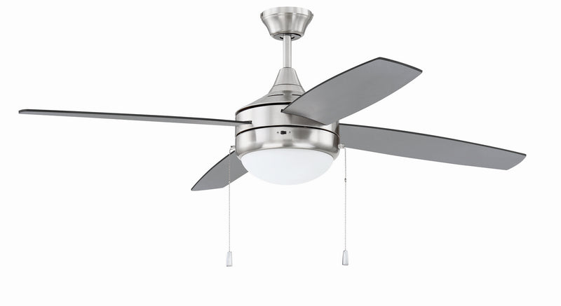 Craftmade EPHA52BNK4-BNGW 52"Ceiling Fan, Brushed Polished Nickel